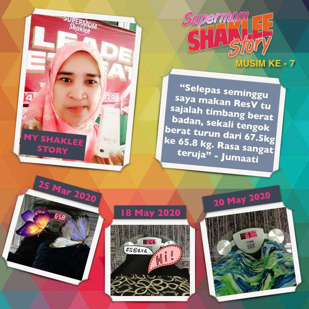 makan resv shaklee,berat turun